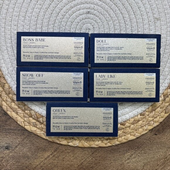 Faux Lashes 5 Pair Lash Set Boss Babe Doll Ladylike Queen Show Off NEW - Picture 5 of 8